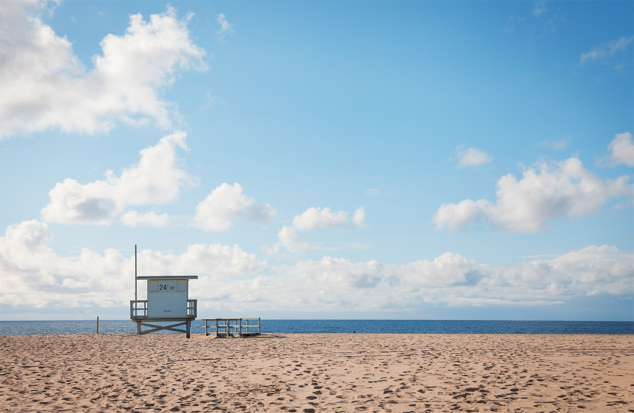 Panoramic Image of Hermosa Beach, CA